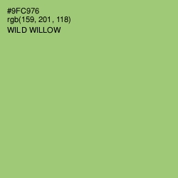#9FC976 - Wild Willow Color Image
